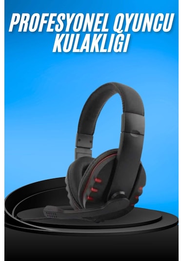 Oyuncu Kulaklığı Kulak Üstü Kablolu Gaming Kulaklık Mikrofonlu Anc Özelliği