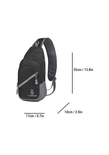 Tenfowee Hafif Ve Su Geçirmez Nylon Çapraz Sırt Çantası - Erkek Ve Kadınlar İçin Seyahat Ve Günlük Kullanım Siyah