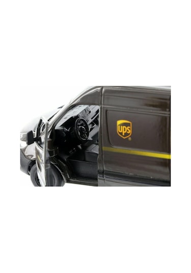 Kinsmart Mercedes Benz Sprinter Ups Kargo Aracı Metal Model Araba Çek Bırak 12 Cm