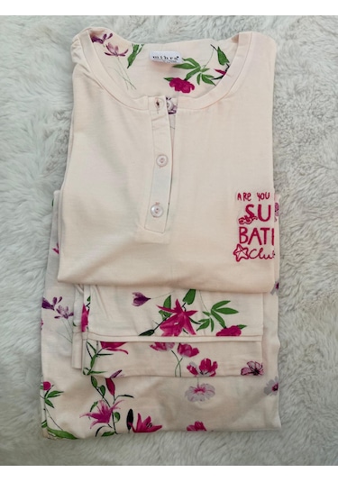 Miressa Pamuklu Pijama Takımı Açık Pembe