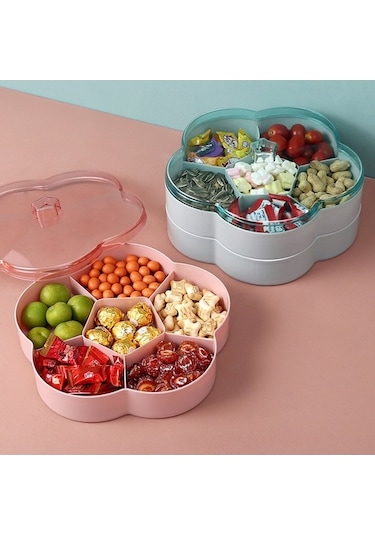 Tongxida Tek Katmanlı Çiçek Şeklinde Şeffaf Düğün Şekeri Kutusu Kırmızı Diğer