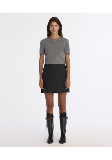 Yargıcı A Form Düşük Bel Etek 25kket4033x 001 Siyah