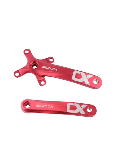 Teltree Dağ Bisikleti 104bcd Kare Delik Krank, 8-11 Vites, 34/36t Pozitif-negatif Dişli, Alüminyum, 170mm, Kırmızı Sol-sağ Kranklar Çok Renkli