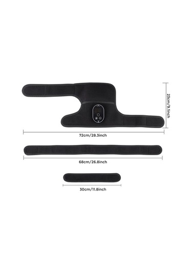 Wondernest Isıtmalı Masajlı Dizlikler - Rf Teknolojili Eklem Rahatlatıcı Gri