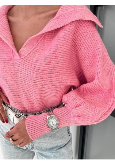 Weara Geniş Kollu Örgü Oversize Kazak 274393617