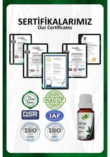 Defne Yağı Laurel Essential Oil 10 Ml.