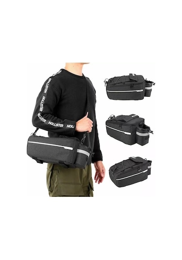 Yulong Matara Hazneli 6 Litre Bisiklet Bagaj Tur Çantası Siyah Çok Renkli