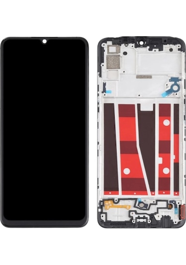 Oppo Uyumlu Oppo Cph2021 A91 Ekran Lcd Full Çıtalı Oled