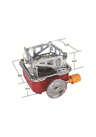 Yaozixa Taşra Kampı İçin Taşınabilir Çelik Füme Ocağı, 4000btu Güç, Kolay Çıkarılabilir, Masaüstü Ve Sırt Çantasına Uyarlanabilir Çok Renkli