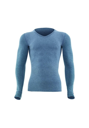 Blackspade 1257 Unisex Gri V Yaka Uzun Kol Thermal
