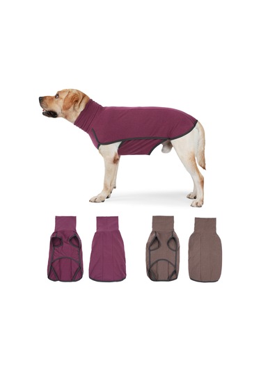 Geekyou Köpekler İçin Kışlık Isı Sağlama Triko, Yüksek Yaka, Esnek Ve Nefesli, Kahve Rengi 3xl Ya002m011