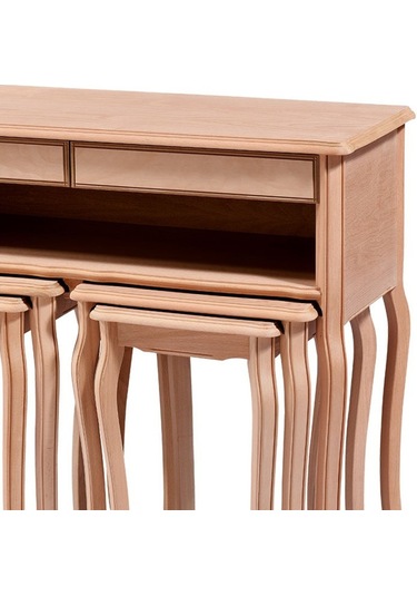 Dresuar-Zigon Avangart Aslan Takım Model Kayın Torna Ayak  Yüksek Kahverengi