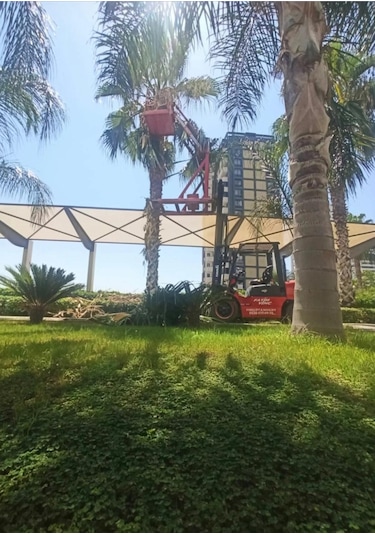 Bahçe Çit Brandası - 95lik - Krem - Şeritli Halkalı