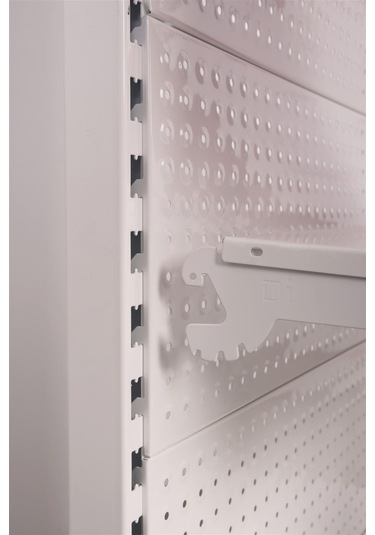 Delikli Panel Raflı Stand Antrasit Gri