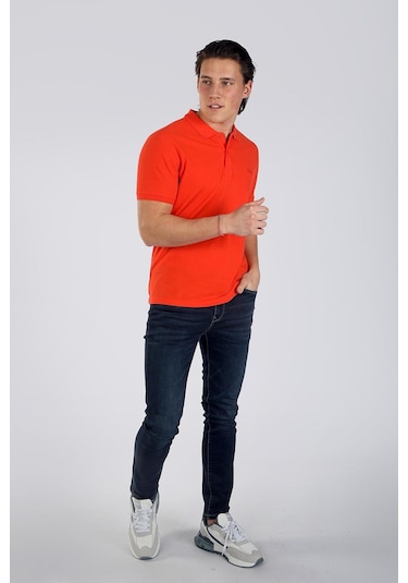 Lee Cooper Twıns 1 Erkek Pike Polo Yaka T-Shırt Mercan-17948-Mercan