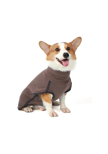 Geekyou Köpekler İçin Kışlık Isı Sağlama Triko, Yüksek Yaka, Esnek Ve Nefesli, Kahve Rengi 3xl Ya002m011