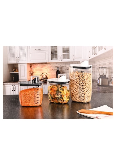 3 Lü Çok Amaçlı Erzak Kabı 1300 Ml.