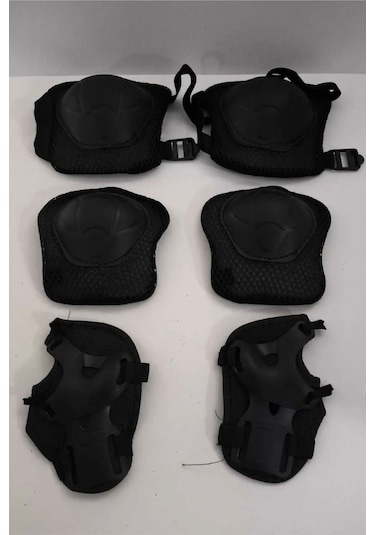 Çocuk Kask Dizlik Dirseklik Set 7 Parça Sarı Sarı