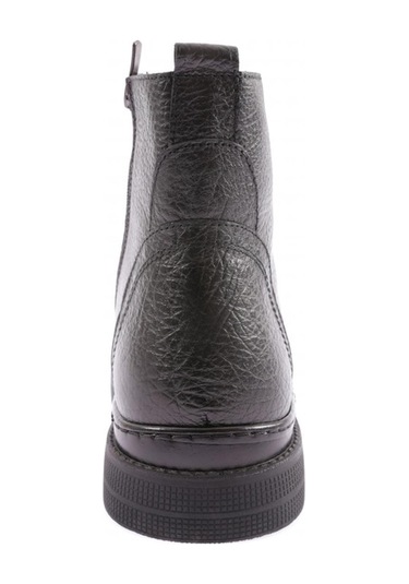 Dgn 2509-1 Erkek Bağcikli Fermuarli Sneakers Bot 2509-1-1585-R1534 Siyah