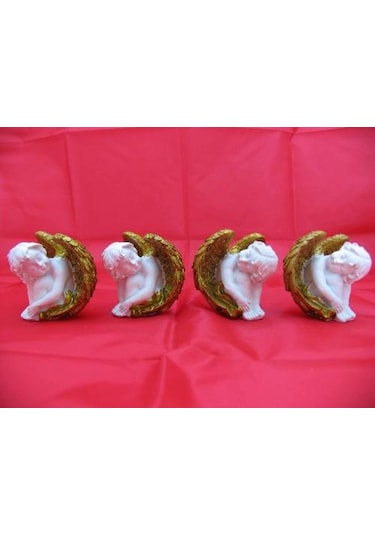 Melek Figürler-QQC 4LÜ OTURAN MELEK7.5X6X6.8 CM
