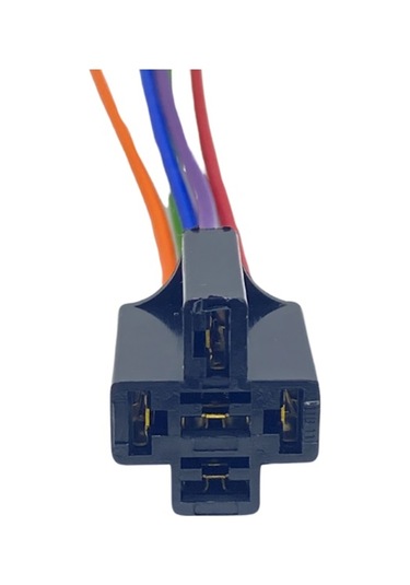 Röle Soketi Röle Yuvası 5 Uçlu Siyah 5 Kablolu