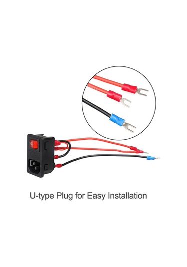 15a Güç Kaynağı Anahtarı Erkek Soket 3d Siyah 220v - 110v