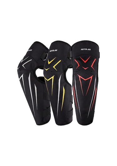 Sones Motolsg 2 İn 1 Motosiklet Bisiklet Sürme Sıcak Polar Yumuşak Koruyucu Dişli Diz Pedleri Beyaz - Siyah