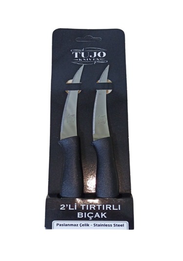 Tujo Knives 2'li Tırtırlı Bıçak Seti