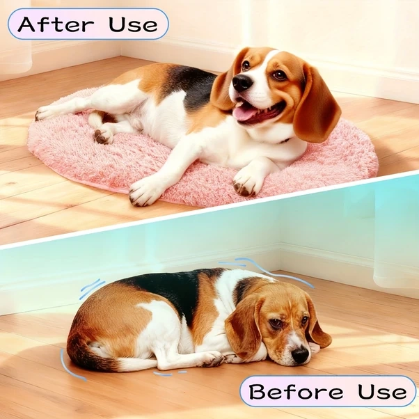 Elmpaly Mavi Ekstra Büyük Evcil Hayvan Yatağı: Yumuşak, Sıcak, Kaymaz Taban, İç/dış Kullanım