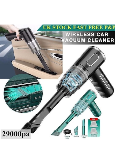 29000pa Güçlü Araba Elektrikli Süpürgesi Islak/kuru Kablosuz Güçlü Emiş El Tipi N3 29000pa-siyah Sjx