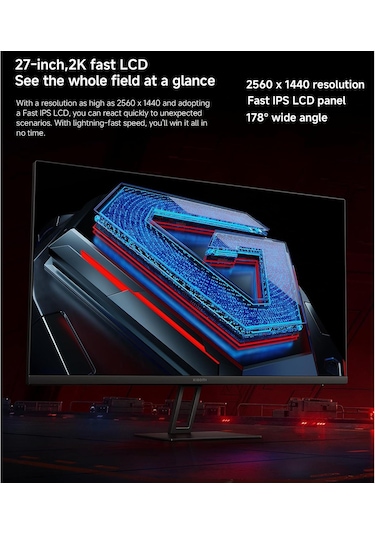 Xiaomi 2k Gaming Monitör G27qi Eu 1 Ms Ful Hd 180 Hz