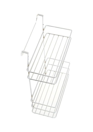 Suntel 2 Katlı Paslanmaz Metal Askılı Dolap Içi Düzenleyici Organizer Krom