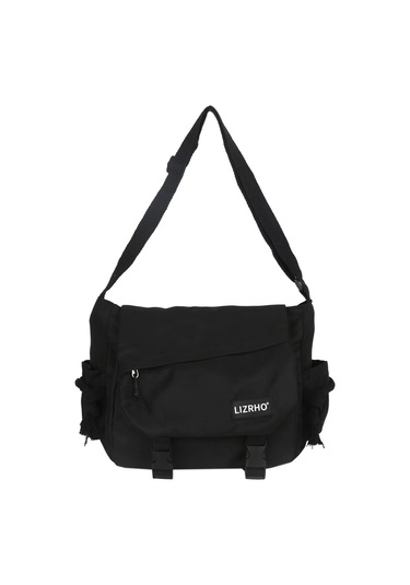 Jzcat Retro Çalışma Tarzı Messenger Çanta - Siyah