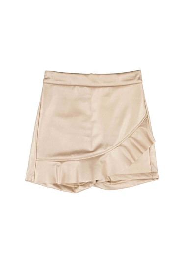 Bestkids Kız Çocuk Deri Şort Etek 001