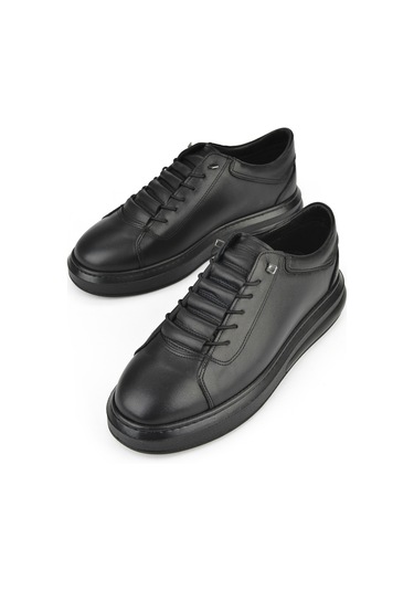 Ziya, Erkek Hakiki Deri Sneaker 153423z73 Siyah 153423z73 000 Siyah