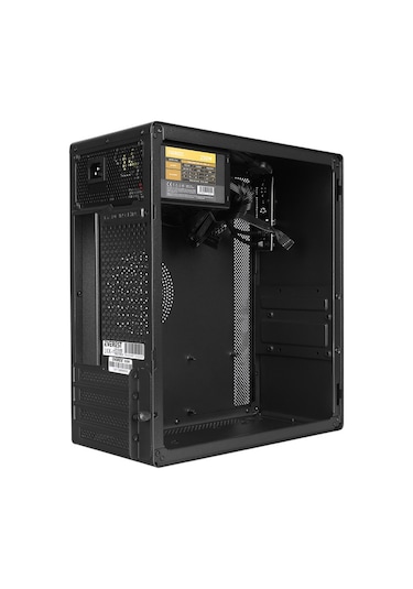 Everest K250 Peak 250W Micro Psu Audio Kompakt Mid-Tower Bilgisayar Kasası Siyah