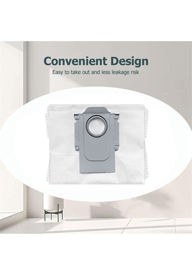 Crackedice Roborock S8 Maxv Ultra / P10 A7400rr / Q Revo İçin 12 Adet Toz Torbası