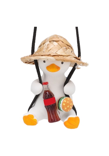 Lemestar Plastik Materyal Araba Aromaterapi Ve Dekoratif Aletler Swing Duck Araba Pendentleri Ev Ofis Araba İç Dekorasyon lik Eşya