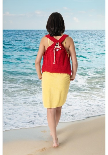 Havlu Plaj Sırt Çantası+havlusu Havuz Deniz Şezlong Havlu Çantası 001