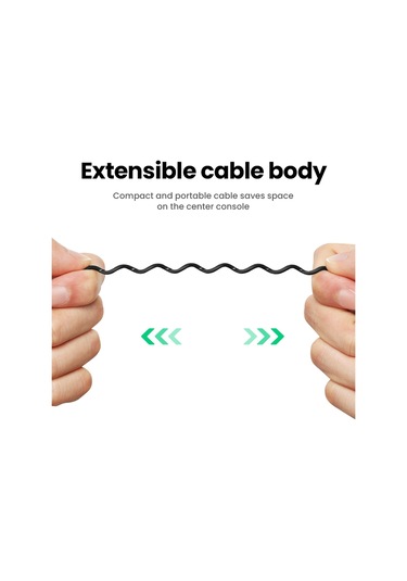 Cbtx Ugreen Araba Bluetooth 5.0 Aux Adaptörü Ses Alıcısı Usb 3.5mm Eller Serbest Kiti Desteği Tf Kart