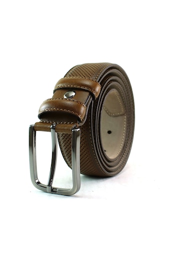 Mentor Regalo Deri Kemer Kahve Lazer Desen 81054