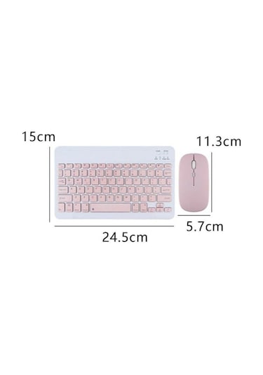 Huawei Matepad Air 11.5 İnç Uyumlu Kılıf Bluetooth Klavye Dokunmatik Kalem Kılıf