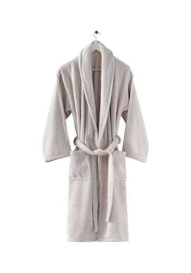 Menderes Home Cotton Collection Bukle Large Bornoz Düz Bej