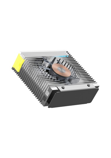 Argb M.2 2280 Ssd Soğutucu 50mm Pwm Çift Fanlı M.2 Ssd Radyatör, B