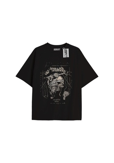 Adrift Kod Presss Unisex Siyah Justice Metallica T-shirt 66863tt Siyah