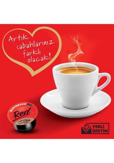 Espressomm® Tchibo Cafissimo Makineleri İle Uyumlu Red Kapsül Kahve 10'lu