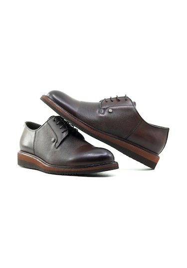 Libero Hakiki Deri Erkek Casual Ayakkabı 40-45 22y L3052 M Kahve Kahverengi