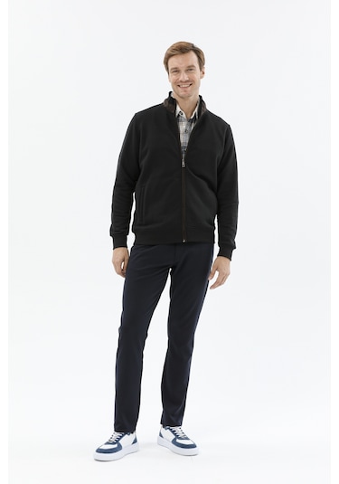 Finesuits Erkek Pike 3 İplik Sweatshirt 242209015.p3phrkr Siyah