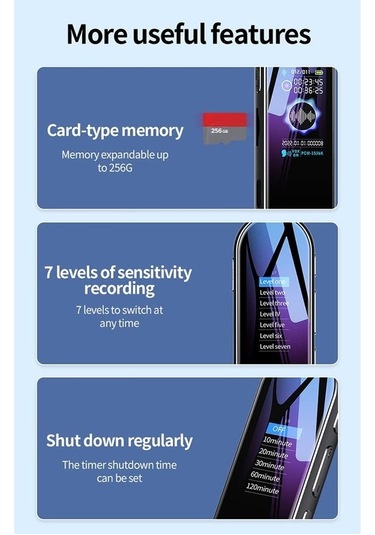 Createtech 128gb Q53 Ses Kaydedici - Zamanlama Özellikli Aktif Kayıt Cihazı