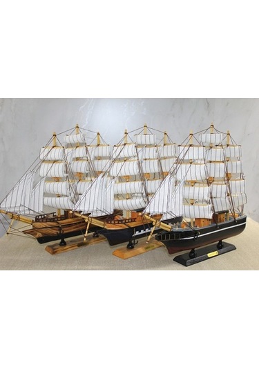 Büro Ev Ofis Dekoru İçin Ahşap Yelken Stil Gemi